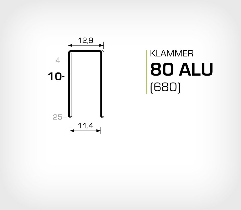 Aluminiumklammer 80/10 ALU (Aluminium)