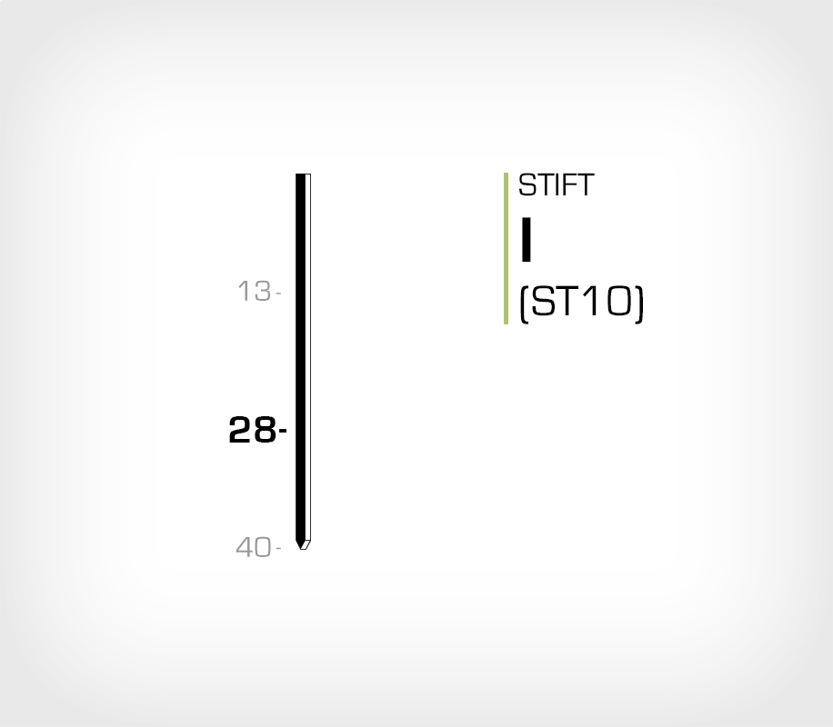 Stift I/28 Galv - Stiftverktyg