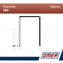 Klammer 590/32 - 10000 st / kartong