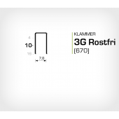 Klammer 3G/10 SS Rostfri (670-10 SS)