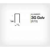 Klammer 3G/14 Elförzinkad Galv (670-14)