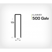 Klammer 500/15 Elförzinkad Galv (HK515)