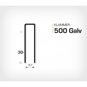 Klammer 500/30 Elförzinkad Galv (HK530)