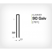 Klammer 90/32 Galv - Elförzinkad (781-32)