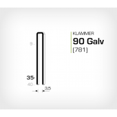 Klammer 90/35 Galv - Elförzinkad (781-35)