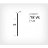 Vitlackerad dyckert 12/25 Vit galv