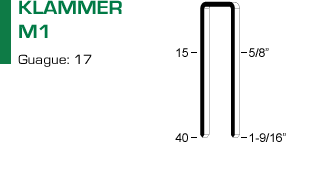 Klammer M1 för klammerpistol M1.740 Klammer M1 för klammerpistol M1.740